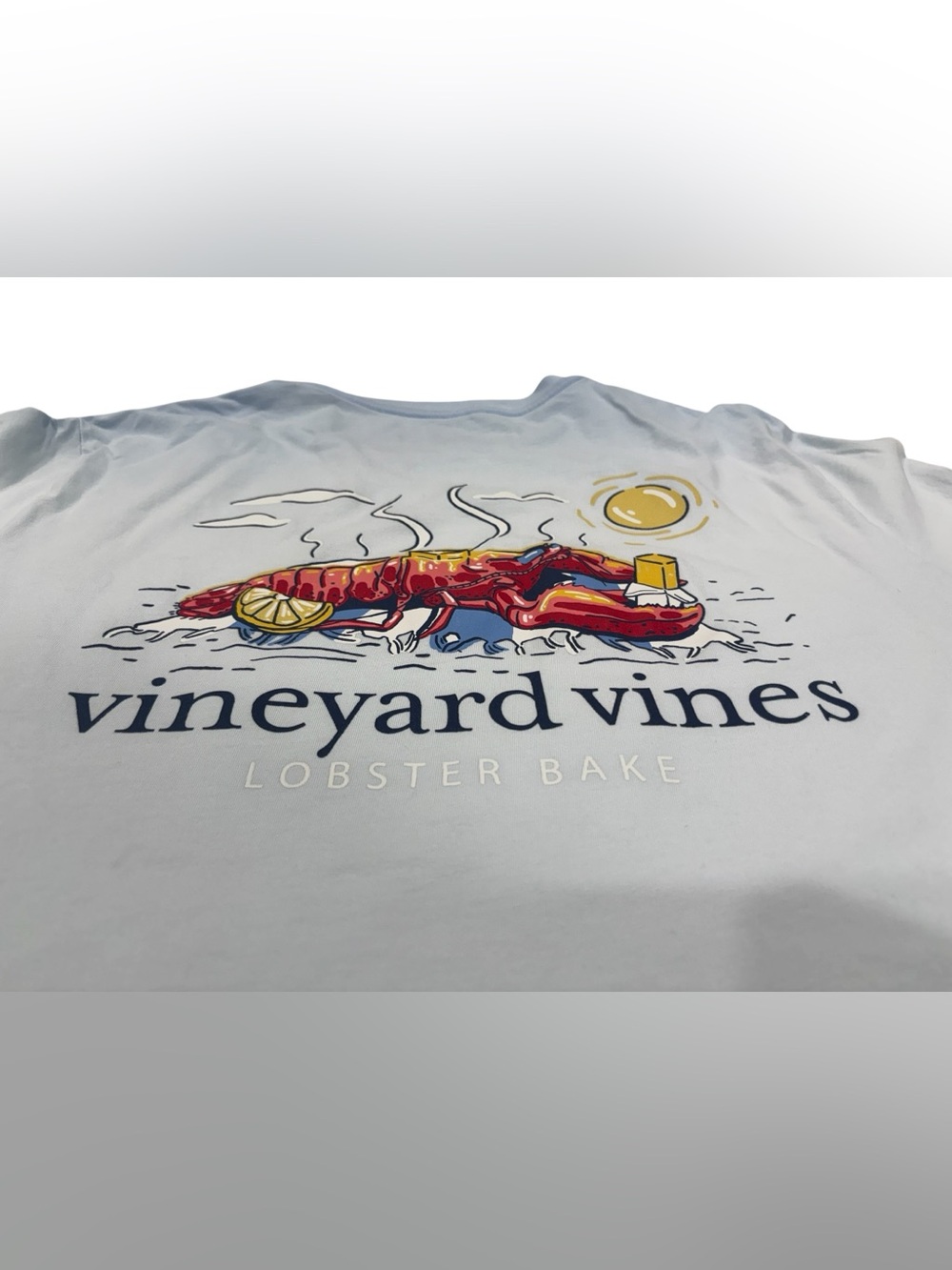 Vineyard Vines Lobster Bake Graphic Tee - Light Blue